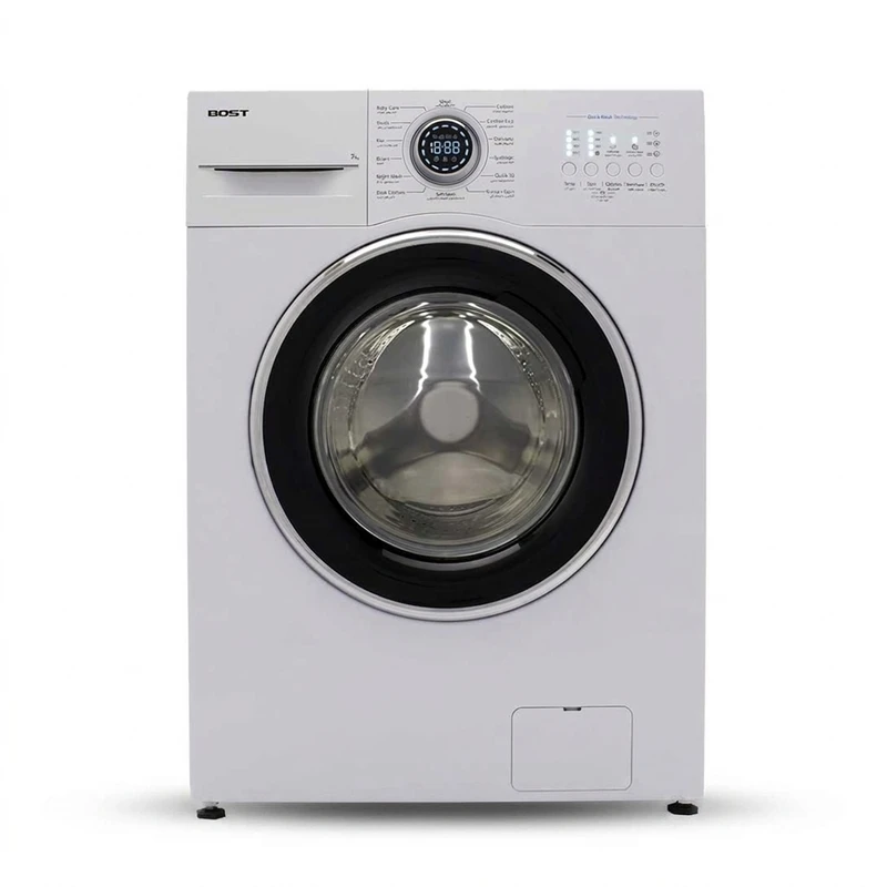ماشین لباسشویی اتوماتیک بست مدل سفید BWD-712-10 ظرفیت 7 کیلوگرم